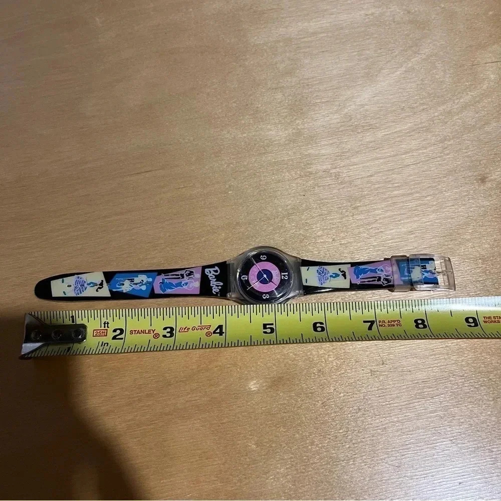 Vintage 90’s Barbie Watch 1996 Record Fashion Plastic Ken - Picture 10 of 10